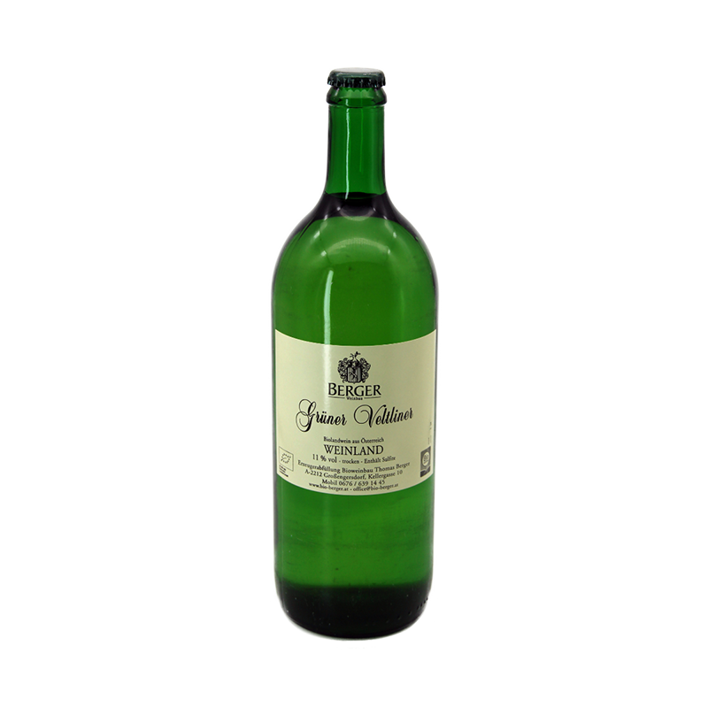Flasche Grüner Veltliner Landwein von Bioweinbau Berger